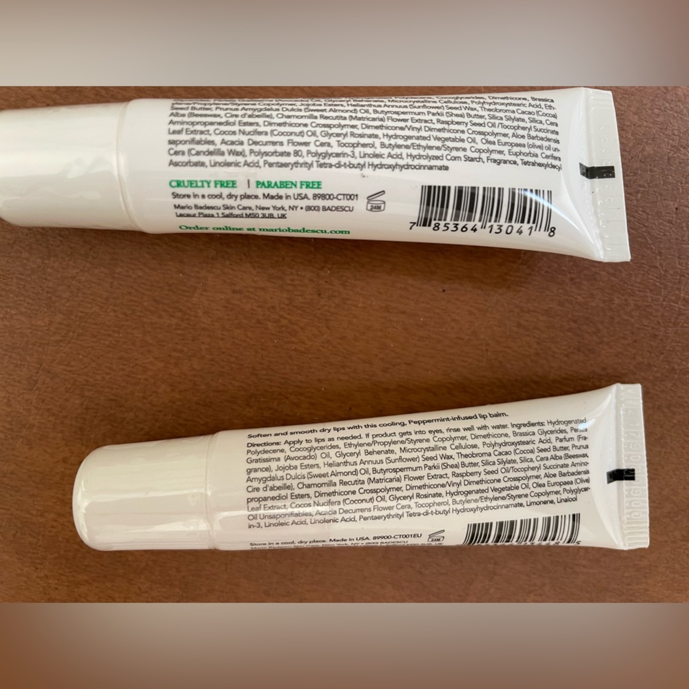 Mario Badescu NWT set of 2! lip balms- Rose Balm and Mint Balm. Lip rescue - Picture 5 of 5